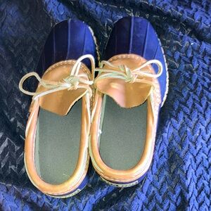 L.L. Bean Women's Blue and Tan Winter Boots